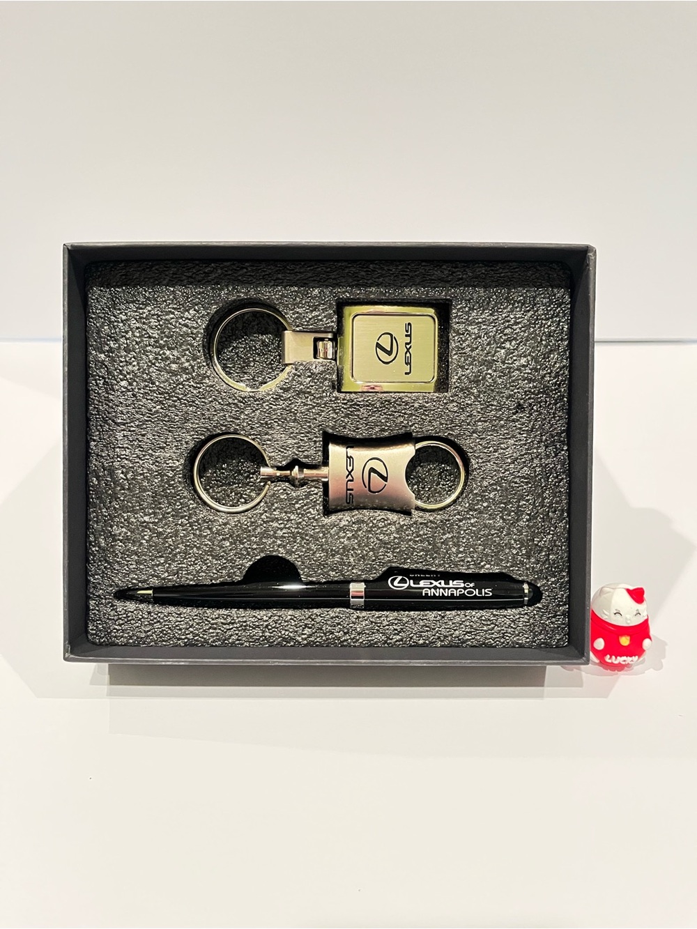 Official Lexus Executive Gift Set - 2 Keychains & Ballpoint Pen Combo